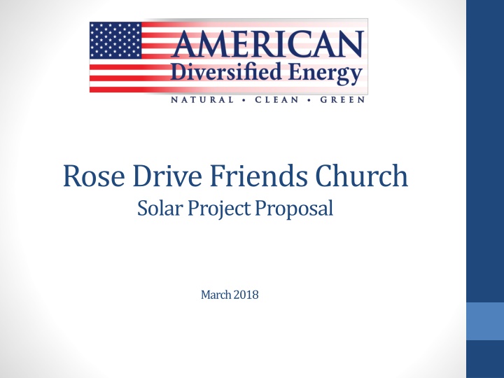 rose drive friends church solar project proposal