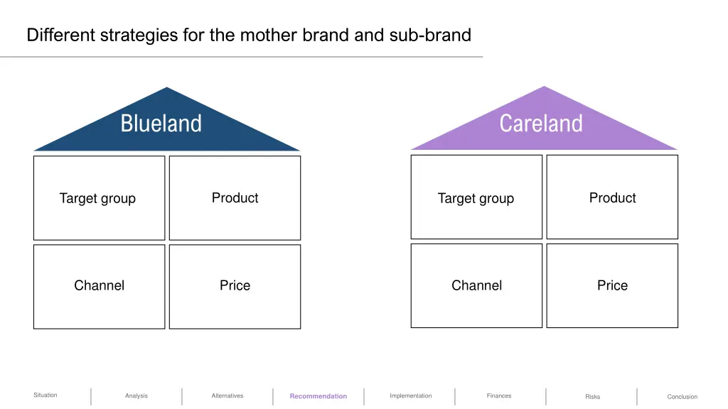 different strategies for the mother brand