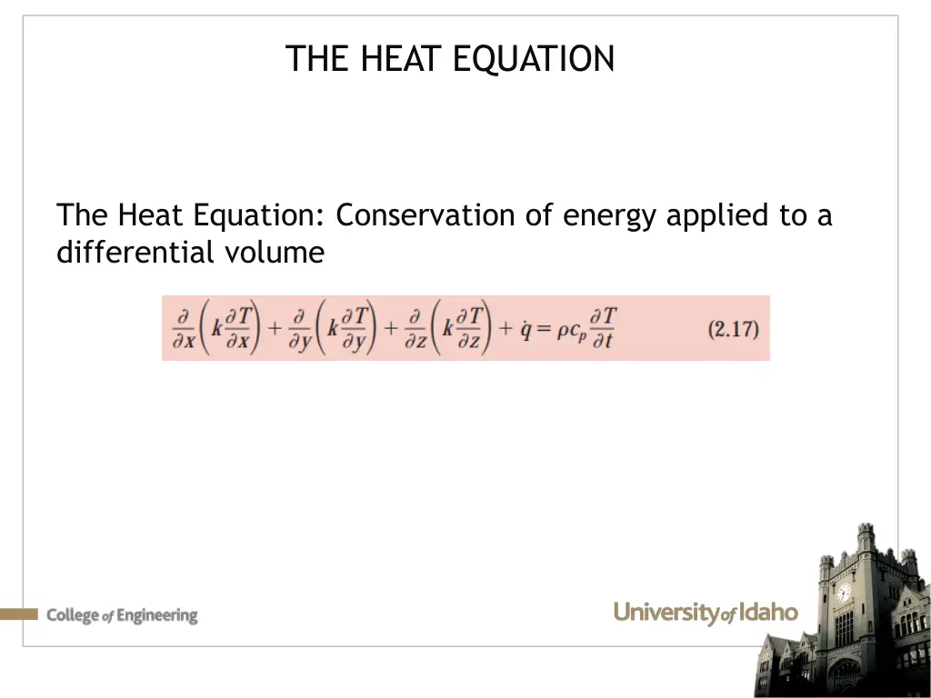 the heat equation
