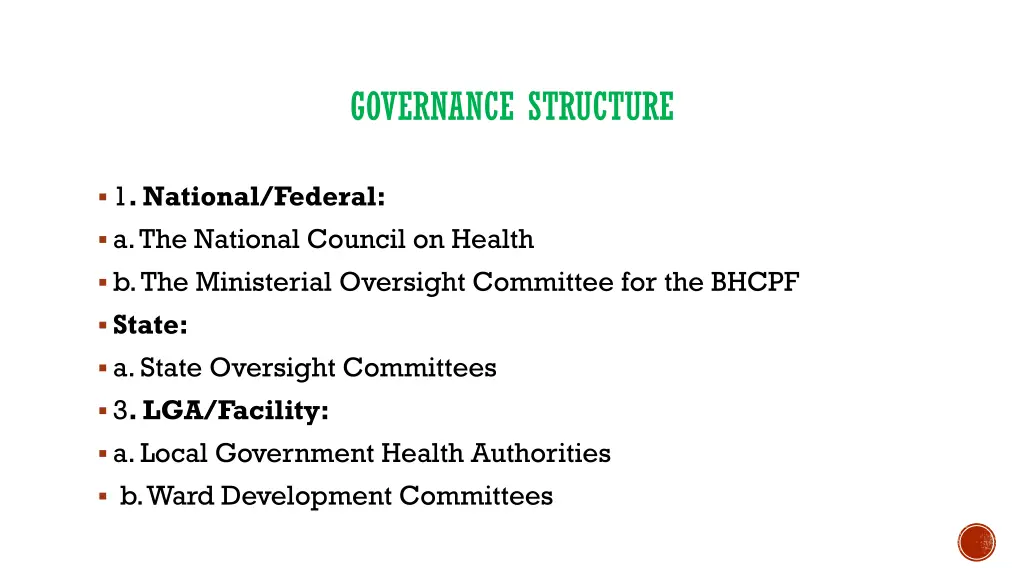 governance structure