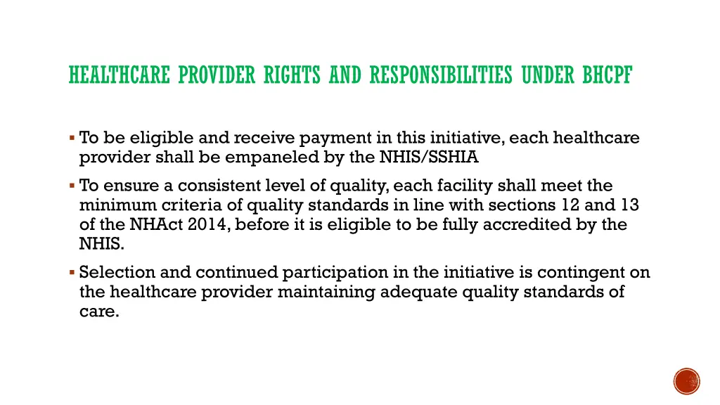 healthcare provider rights and responsibilities