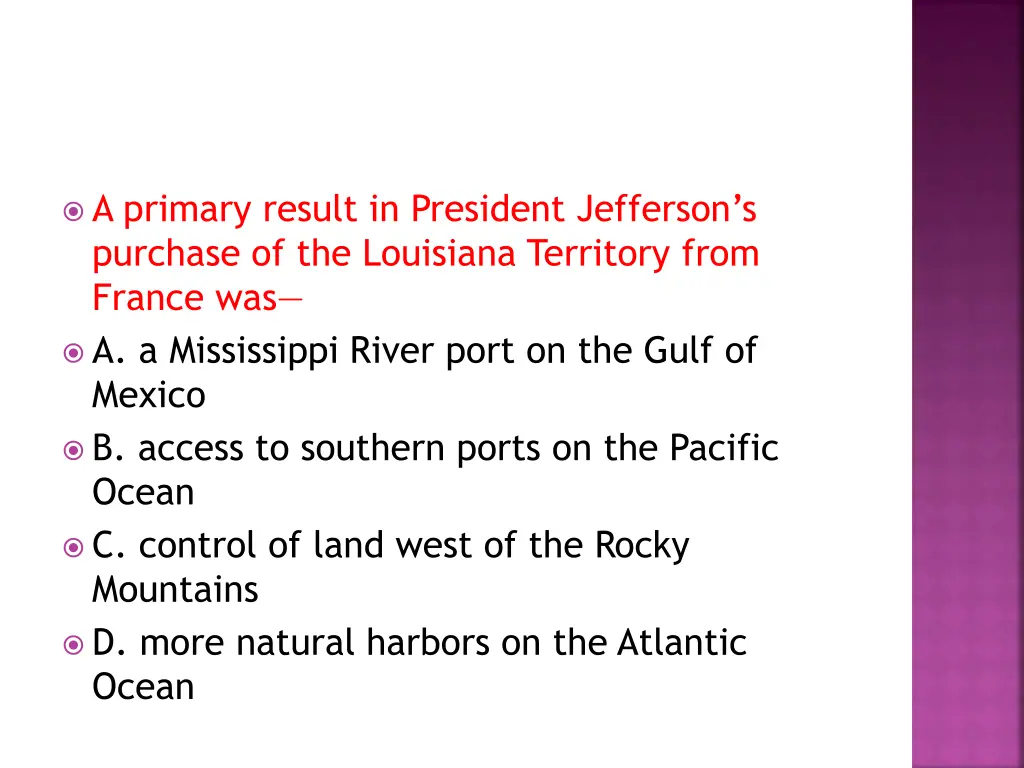a primary result in president jefferson