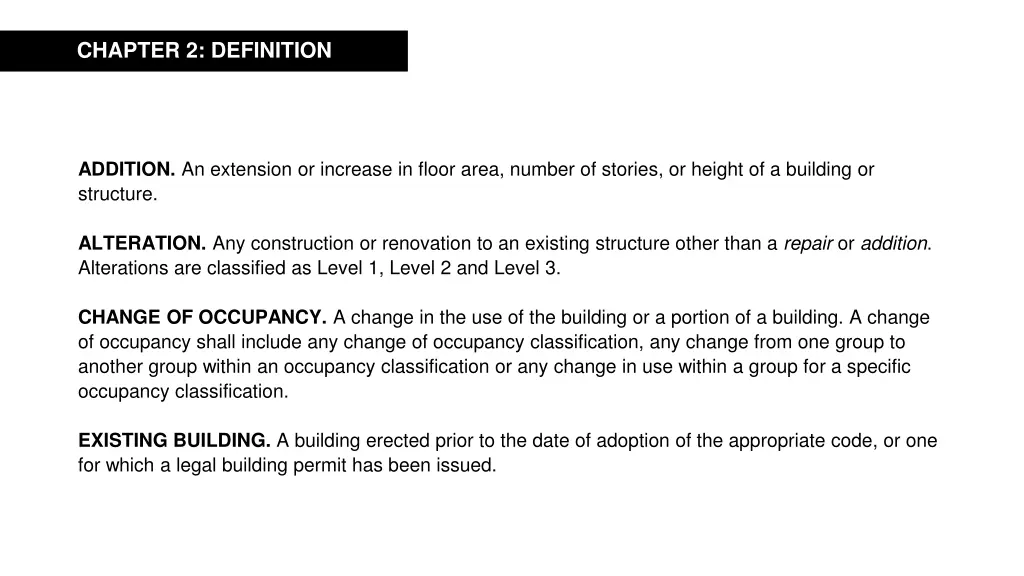 chapter 2 definition