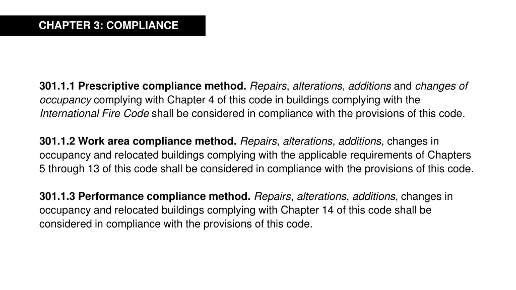 chapter 3 compliance 1