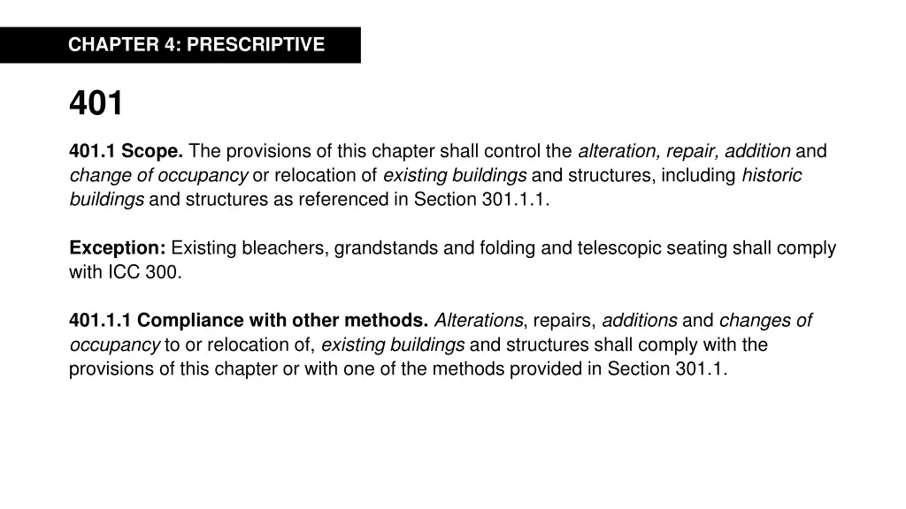 chapter 4 prescriptive