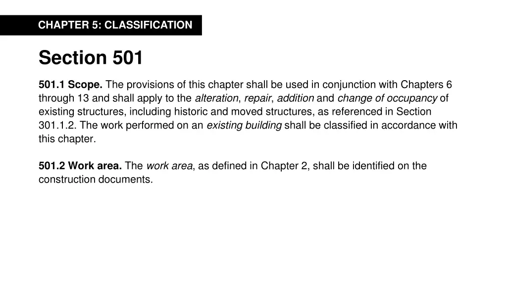 chapter 5 classification