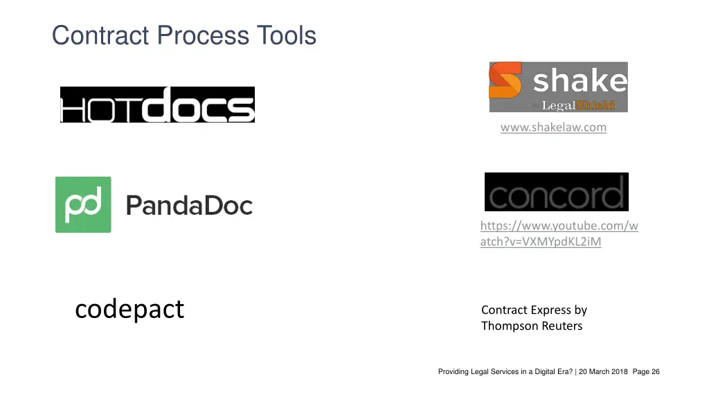 contract process tools