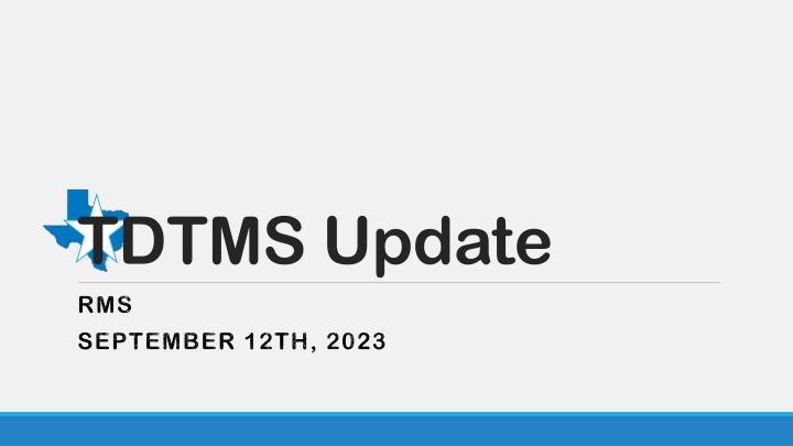 tdtms update