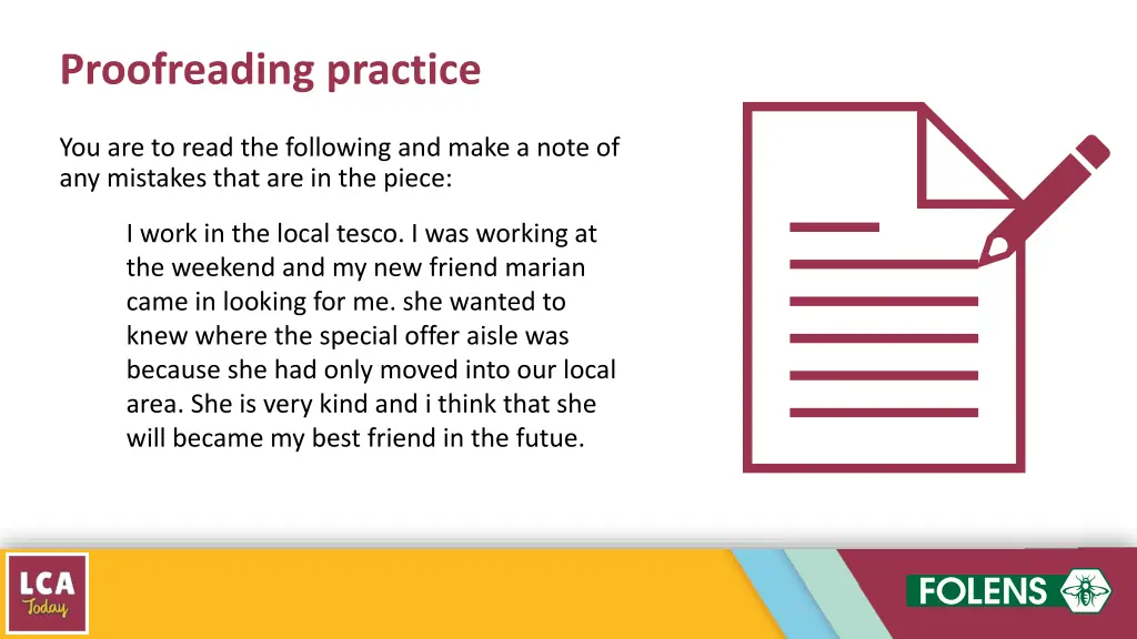 proofreading practice 1