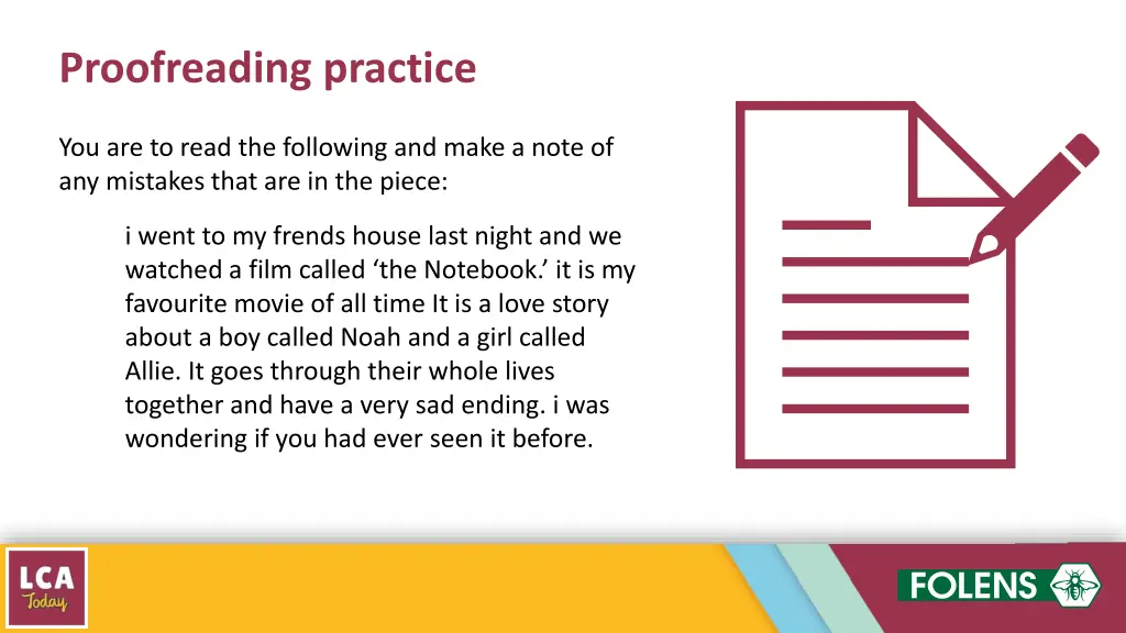 proofreading practice