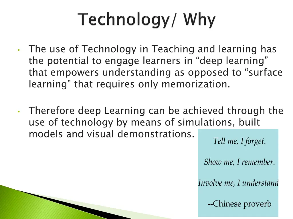 the use of technology in teaching and learning