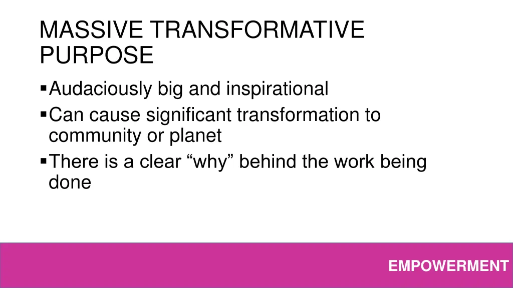 massive transformative purpose audaciously