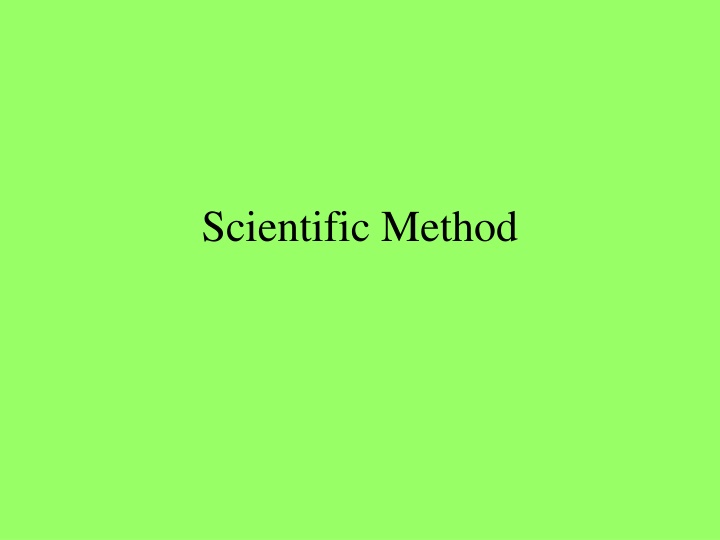 scientific method