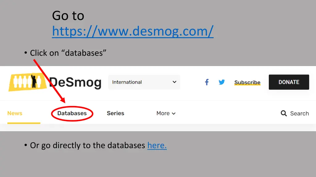 go to https www desmog com