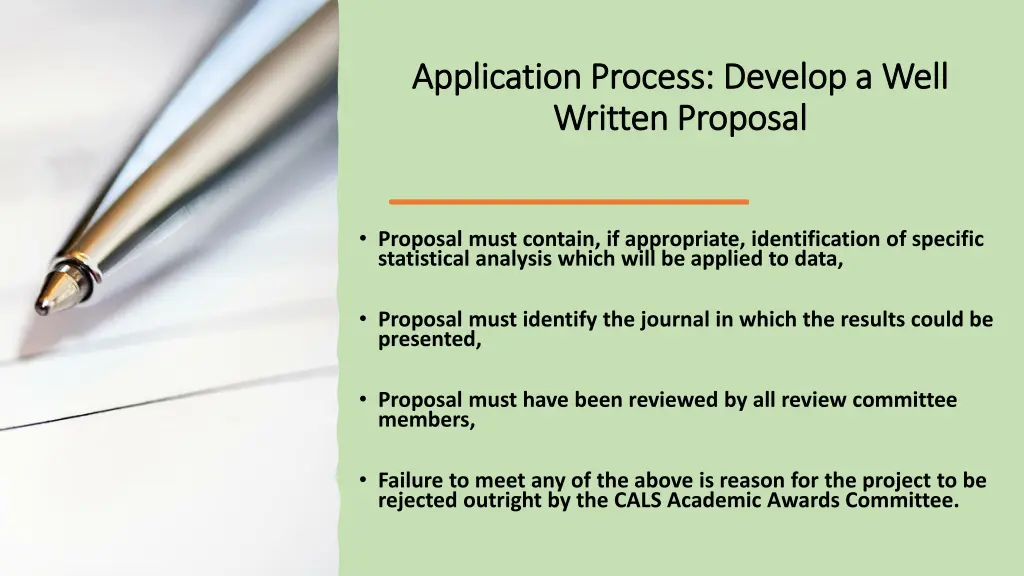 application process develop a well application 1