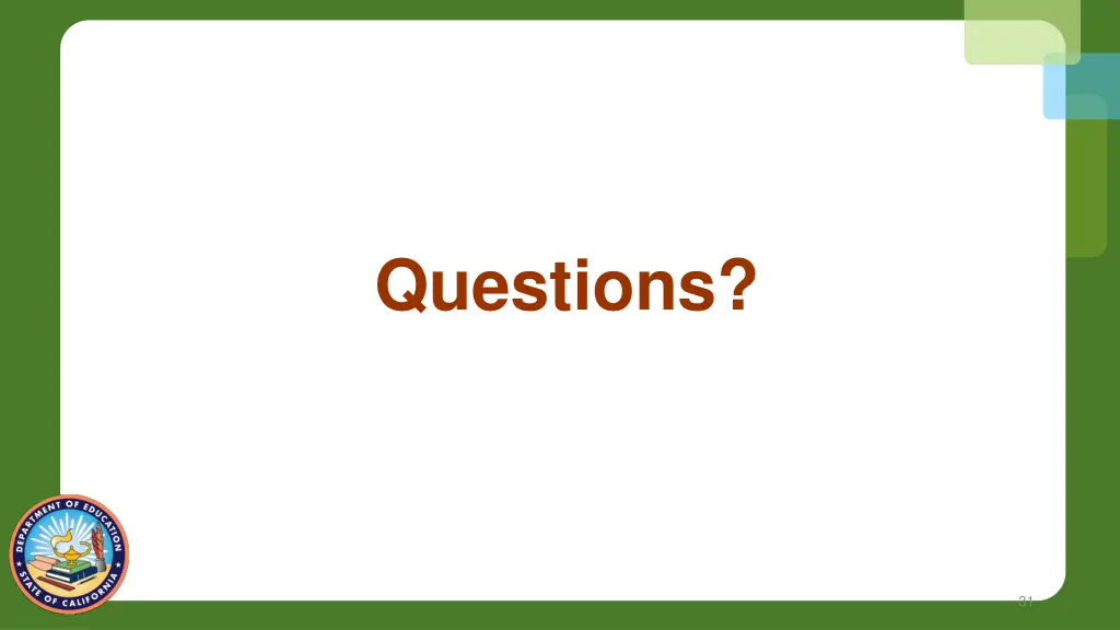 questions