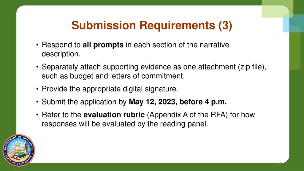 submission requirements 3