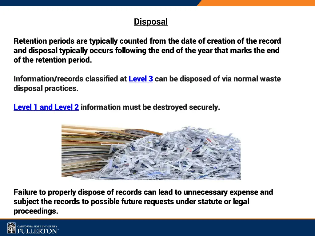 disposal