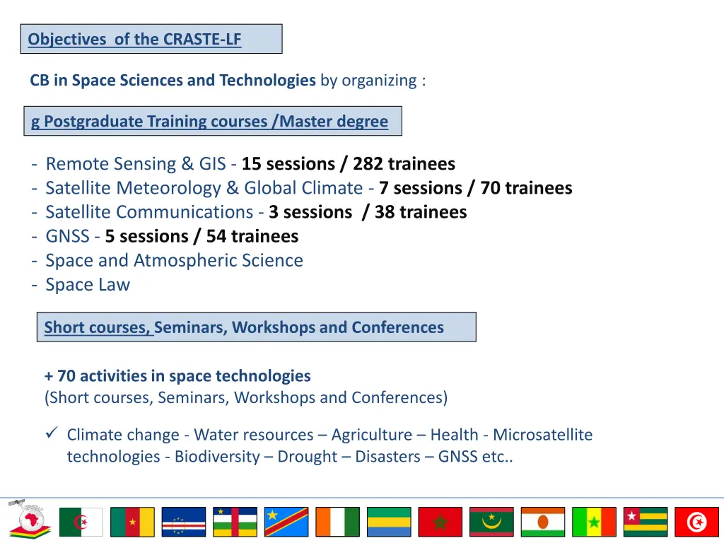 objectives of the craste lf