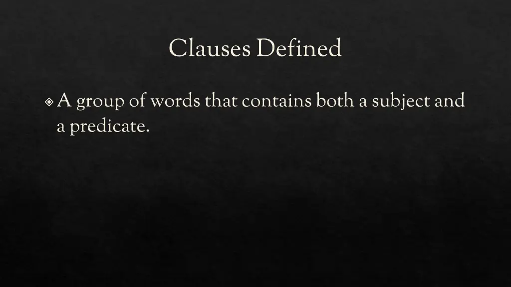clauses defined
