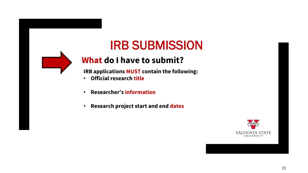 irb submission irb submission what do i have