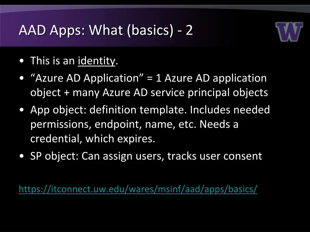 aad apps what basics 2