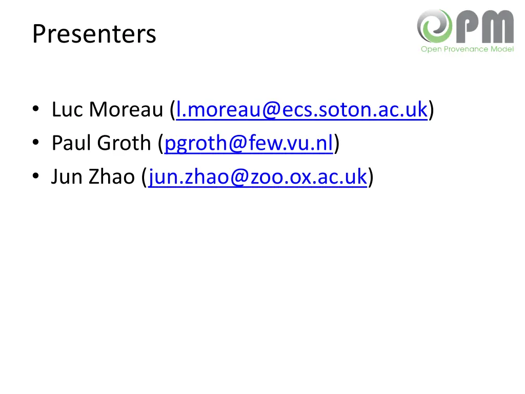 presenters