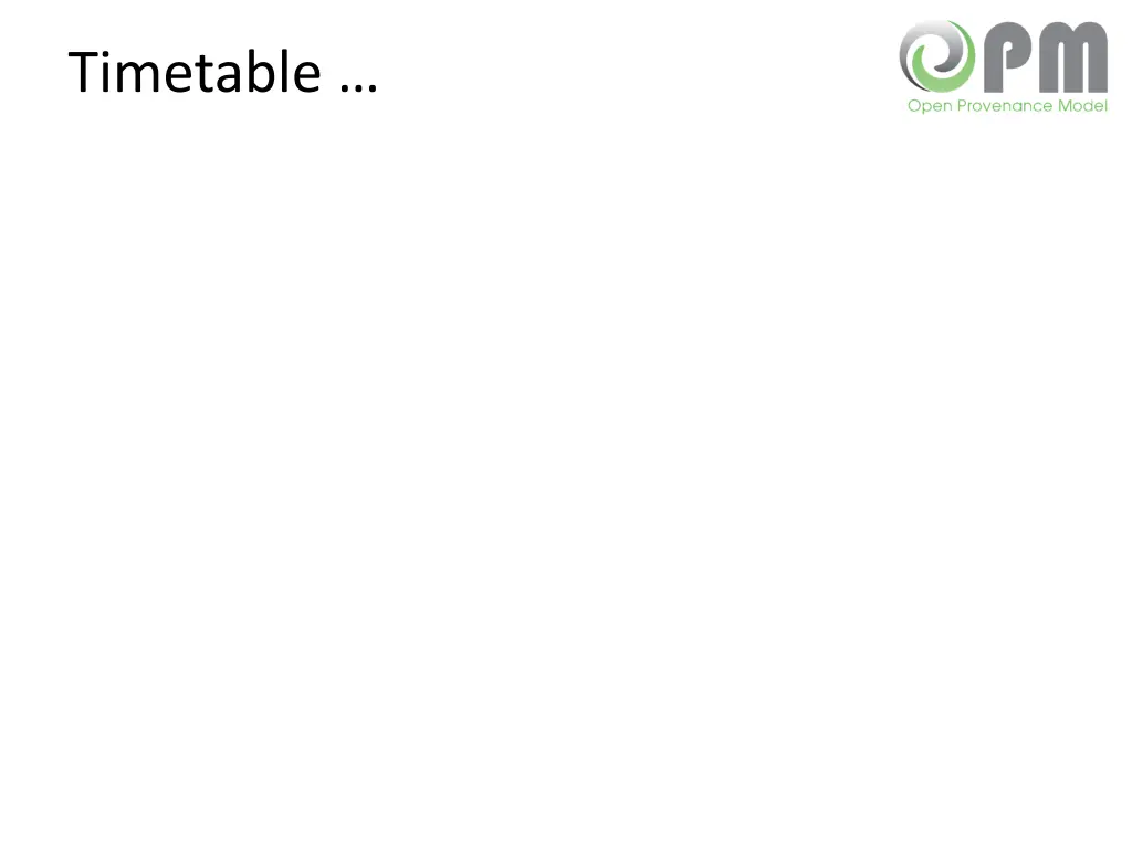 timetable