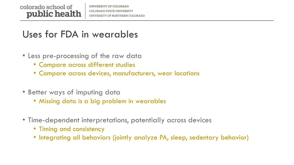 uses for fda in wearables