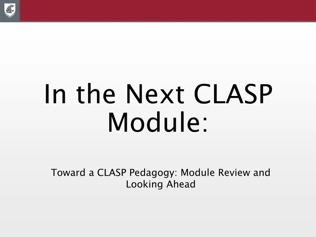 in the next clasp module