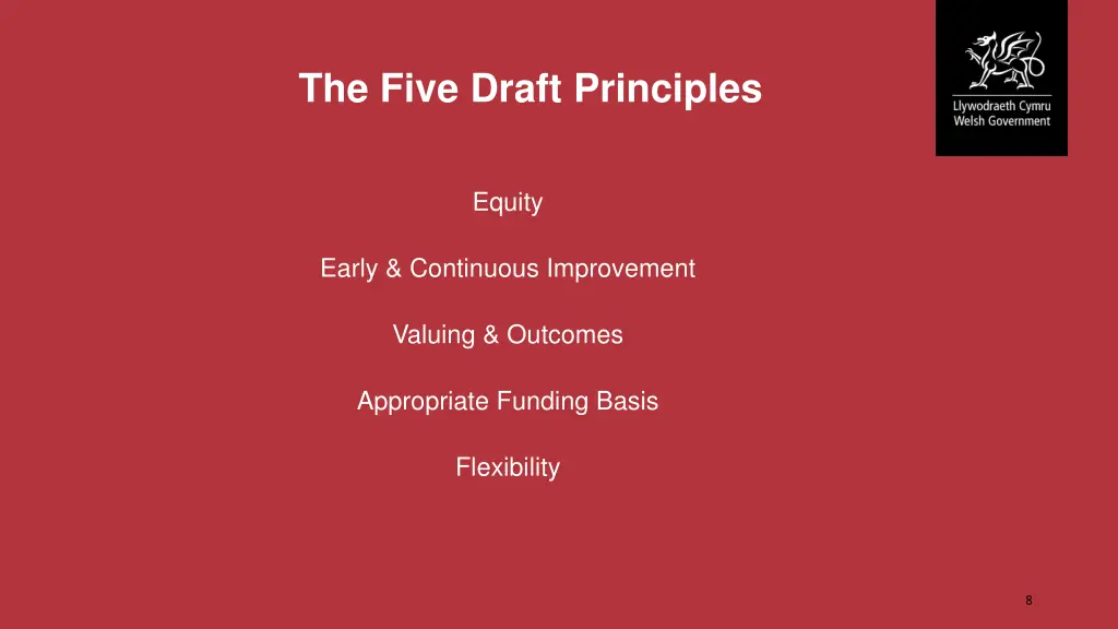 the five draft principles