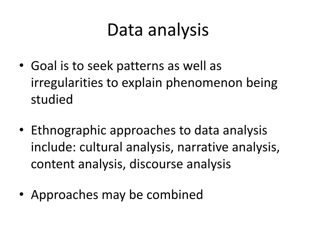 data analysis