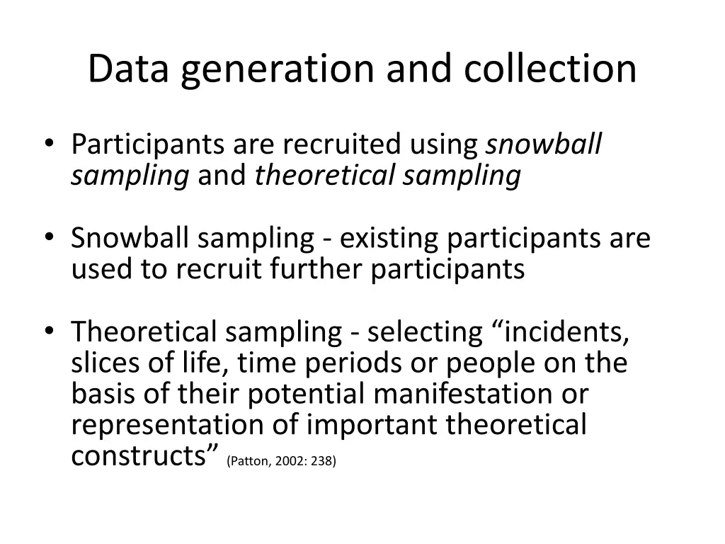 data generation and collection 1