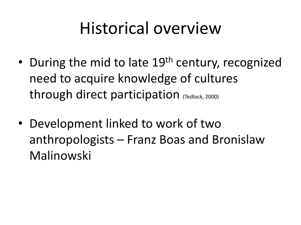 historical overview 2