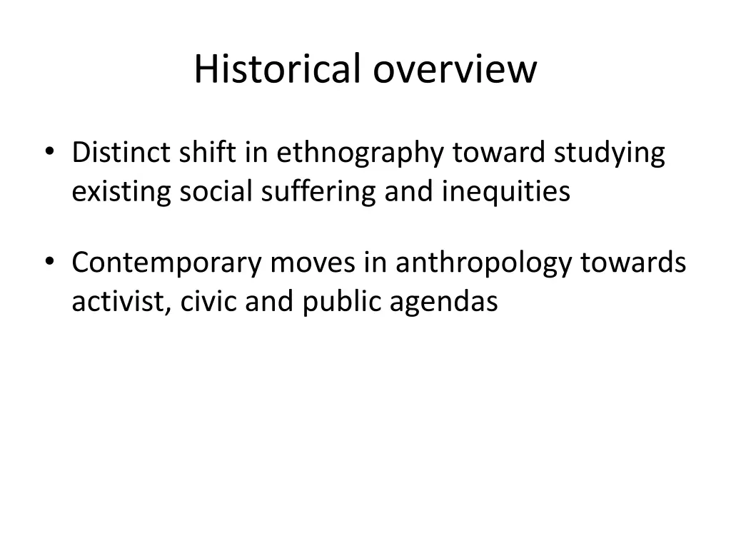 historical overview 5