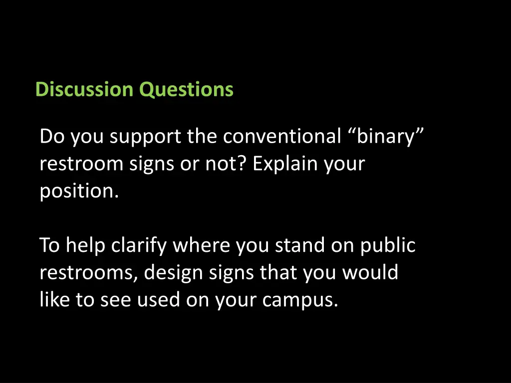 discussion questions