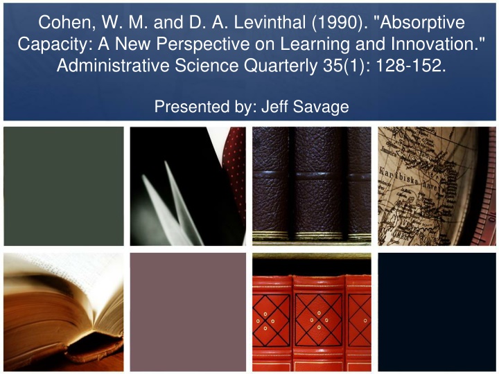 cohen w m and d a levinthal 1990 absorptive
