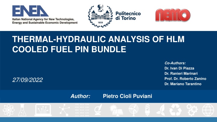 thermal hydraulic analysis of hlm cooled fuel
