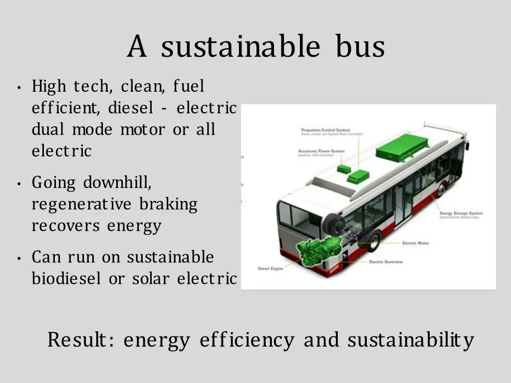 a sustainable bus
