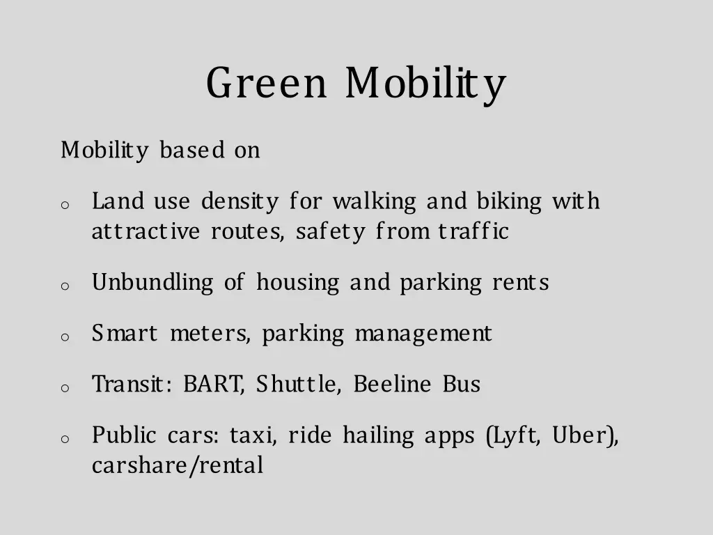 green mobility