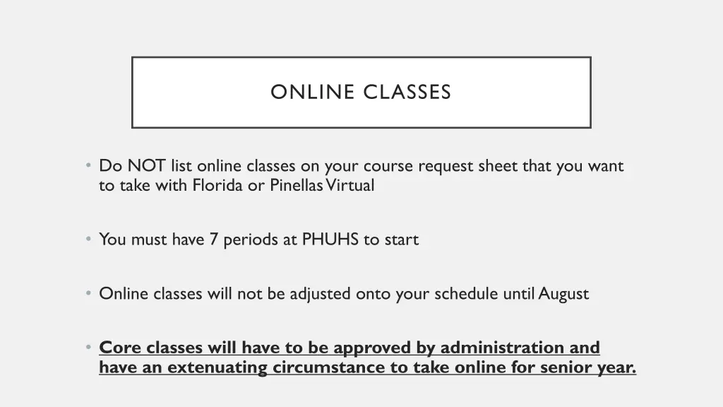 online classes