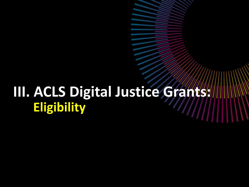 iii acls digital justice grants eligibility