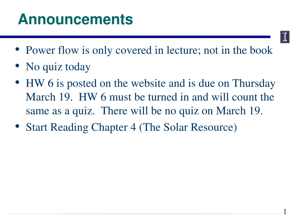announcements