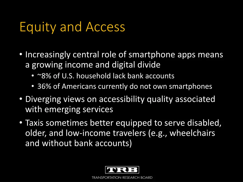 equity and access