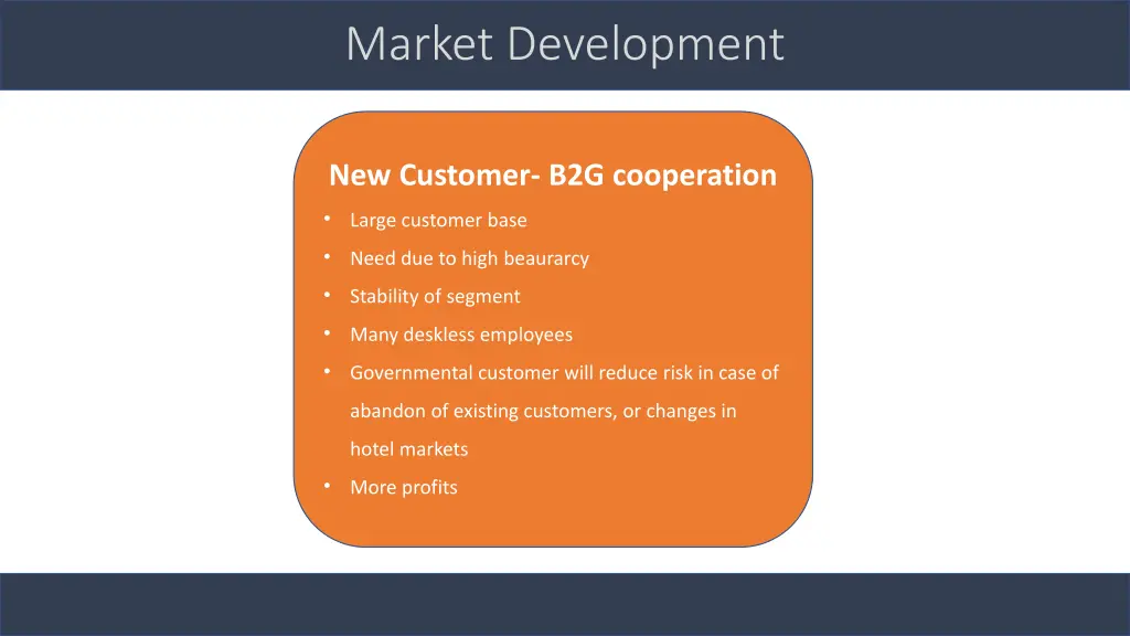 market development