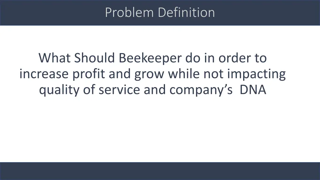 problem definition