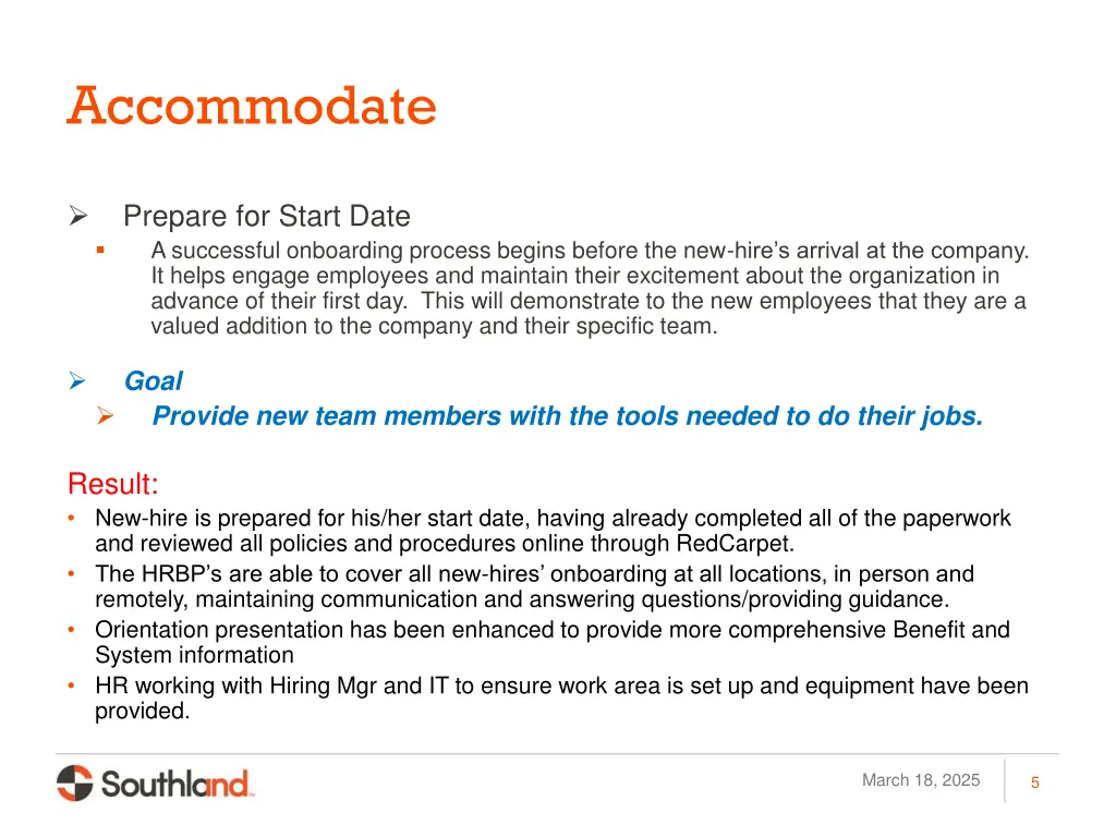 accommodate