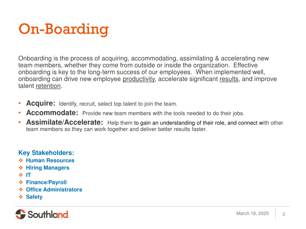on boarding 1