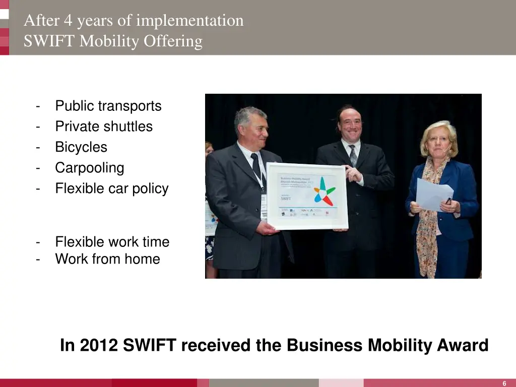 after 4 years of implementation swift mobility