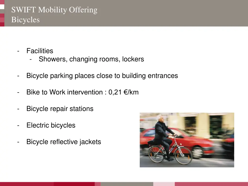 swift mobility offering bicycles